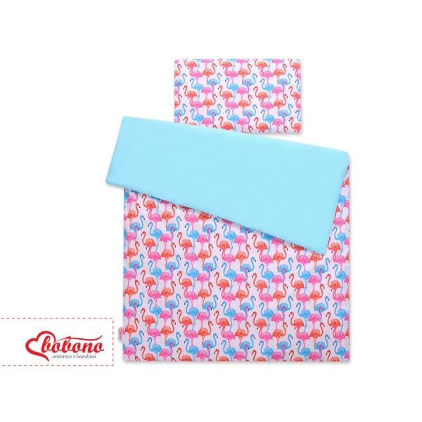 Set Biancheria da Letto 140x200cm 2 parti - Junior Fenicottero