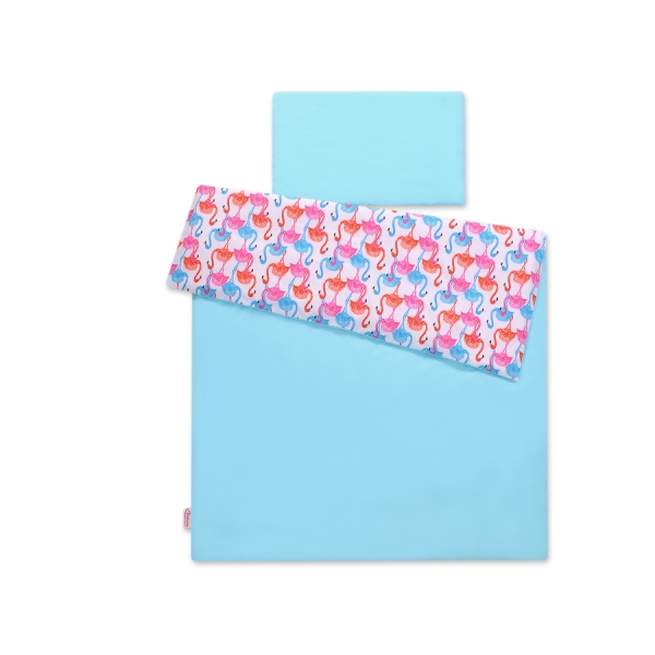 Set Biancheria da Letto 140x200cm 2 parti - Junior Fenicottero