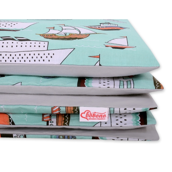Set Biancheria da Letto 140x200cm 2 parti - Junior Menta Navi