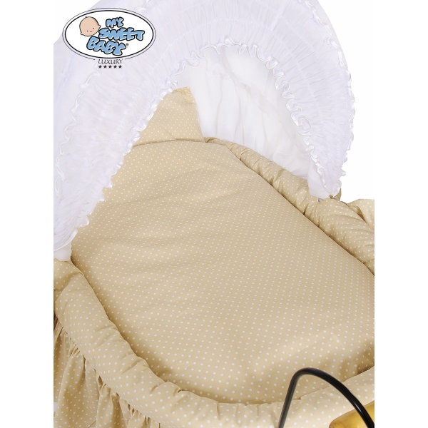 Set Biancheria di Ricambio per Culla in Vimini 2 parti Jasmine