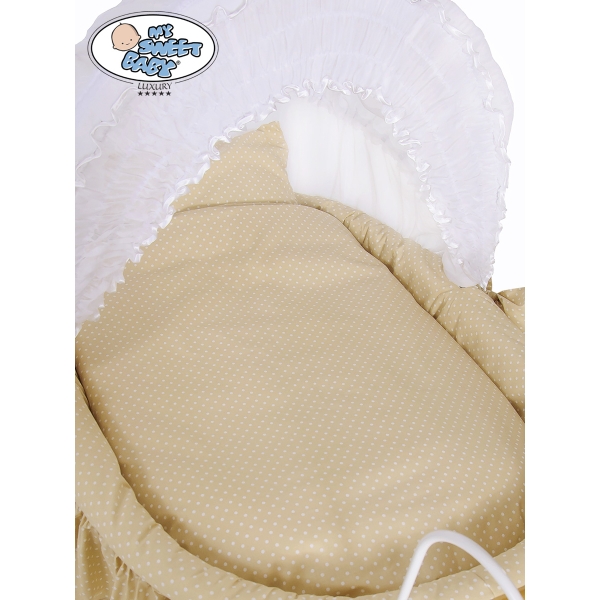 Set Biancheria di Ricambio per Culla in Vimini 2 parti Jasmine