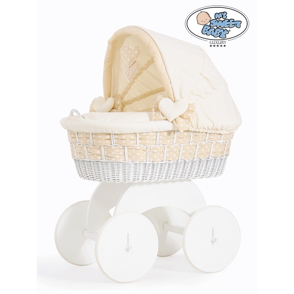 Set Biancheria di Ricambio per Culla in Vimini 4 parti Isabella