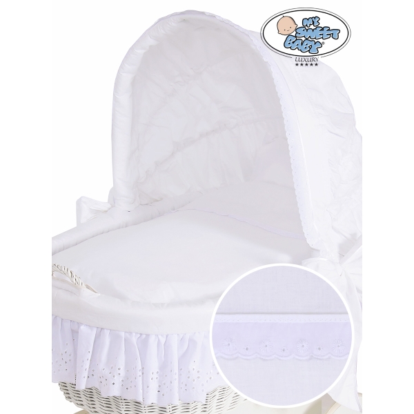 Set biancheria copri culla vimini