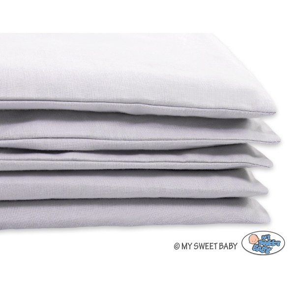 Set Biancheria Lettino 2 parti Grigio