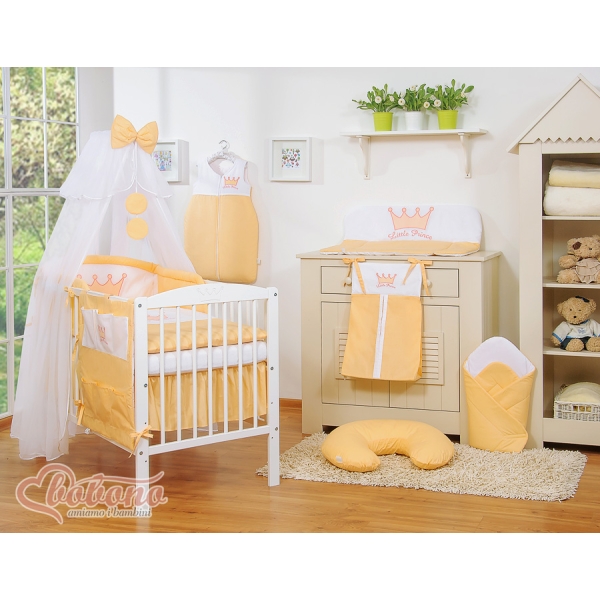 Set Biancheria Notte Para Neonato 11 parti Pesca Little Prince/Princess