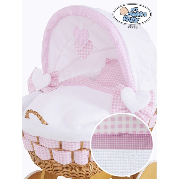 Set Biancheria per Culla in Vimini 2 parti Isabella