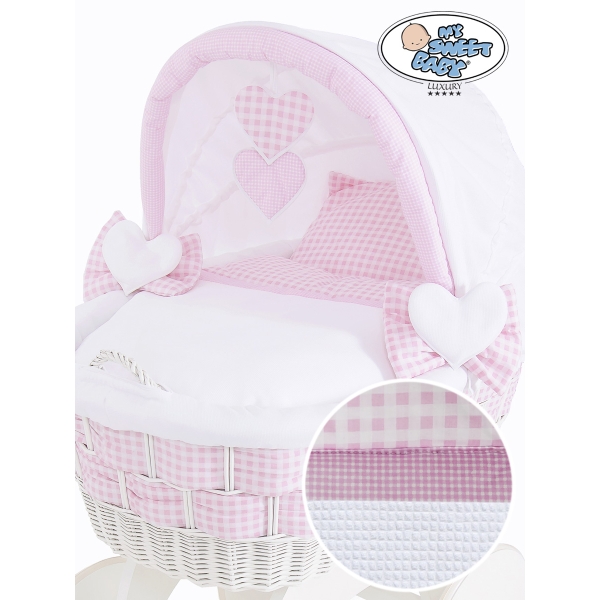 Set Biancheria per Culla in Vimini 2 parti Isabella