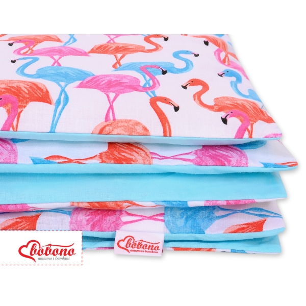 Set Biancheria per Lettino 100x135 2 parti - Mini Fenicottero