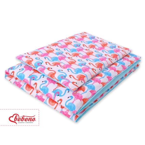 Set Biancheria per Lettino 100x135 2 parti - Mini Fenicottero