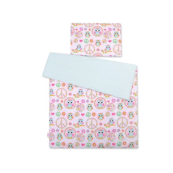 Set Biancheria per Lettino 100x135 2 parti - Mini Gufi