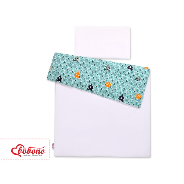 Set Biancheria per Lettino 100x135 2 parti - Mini Menta Alberi