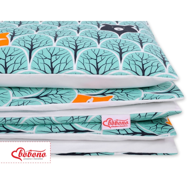 Set Biancheria per Lettino 100x135 2 parti - Mini Menta Alberi