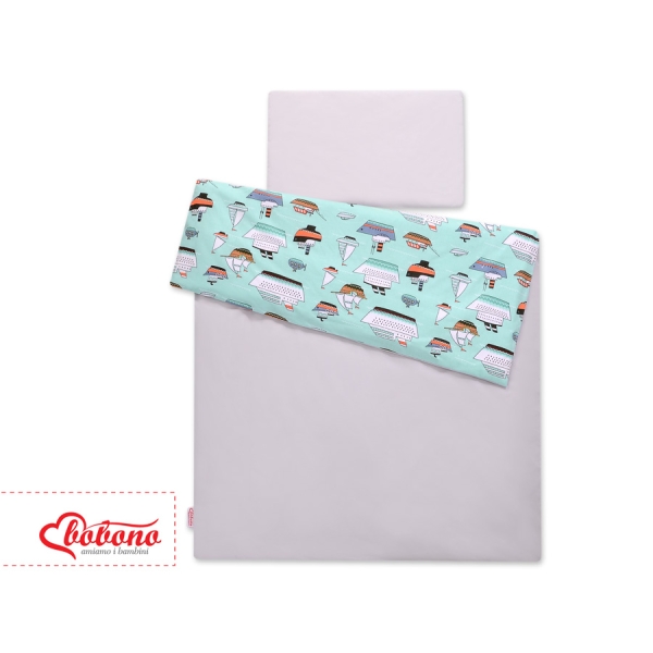 Set Biancheria per Lettino 100x135 2 parti - Mini Menta Navi