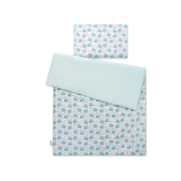 Set Biancheria per Lettino 100x135 2 parti - Mini Menta Riccio