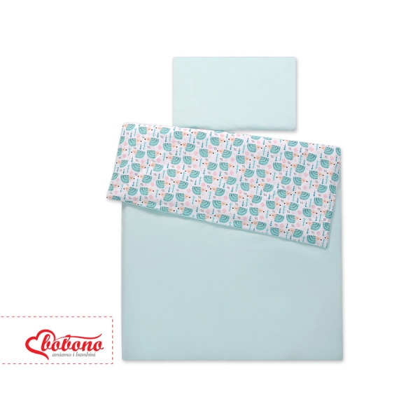 Set Biancheria per Lettino 100x135 2 parti - Mini Menta Riccio