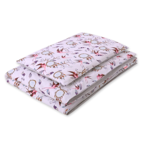 Set Biancheria per Lettino 100x135 2 parti - Mini Rosa Rondini