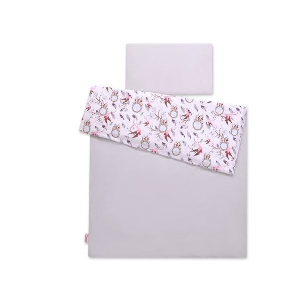 Set Biancheria per Lettino 100x135 2 parti - Mini Rosa Rondini