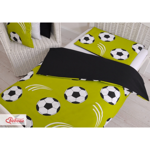 Set Biancheria per Lettino 100x135 2 parti - Mini Verde Calcio