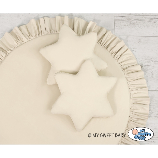 Set di 2 Cuscini per Baldacchino Beige