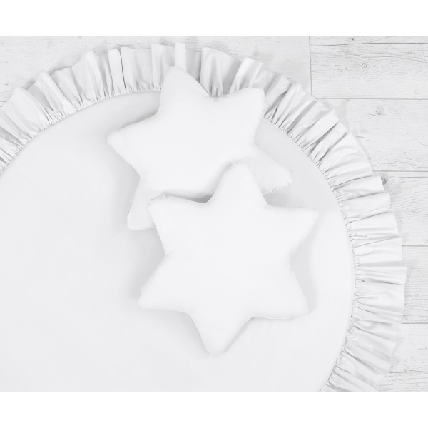 Set di 2 Cuscini per Baldacchino Bianco
