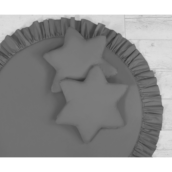 Set di 2 Cuscini per Baldacchino Grigio Antracite