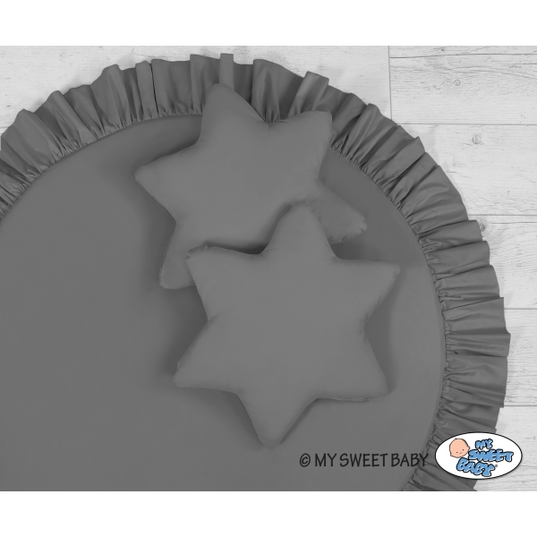 Set di 2 Cuscini per Baldacchino Grigio Antracite