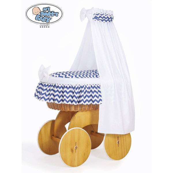 Set di Biancheria da Letto di Ricambio per Culla in Vimini