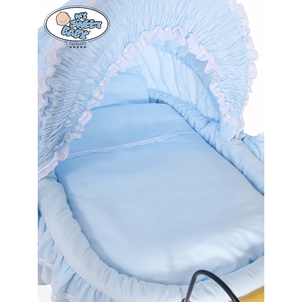 Set di Biancheria da Letto di Ricambio per Culla in Vimini Vittoria