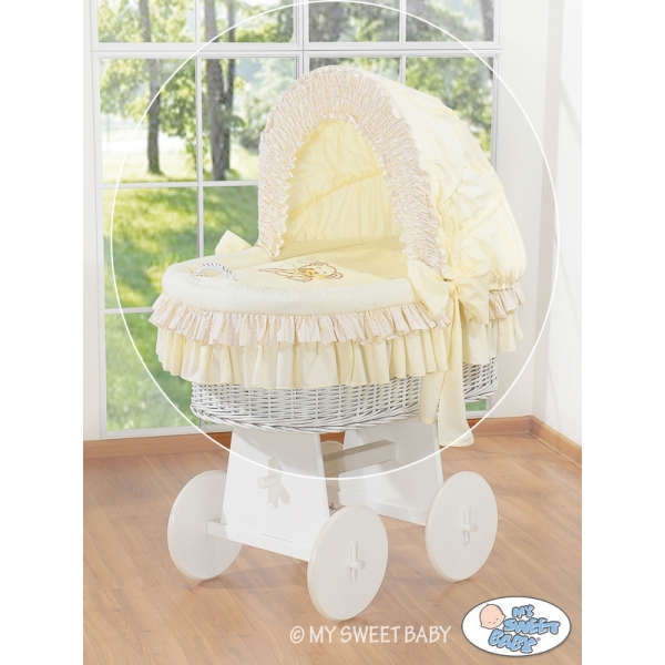 Set di Biancheria per Culla con Cappuccio 4 parti Beige