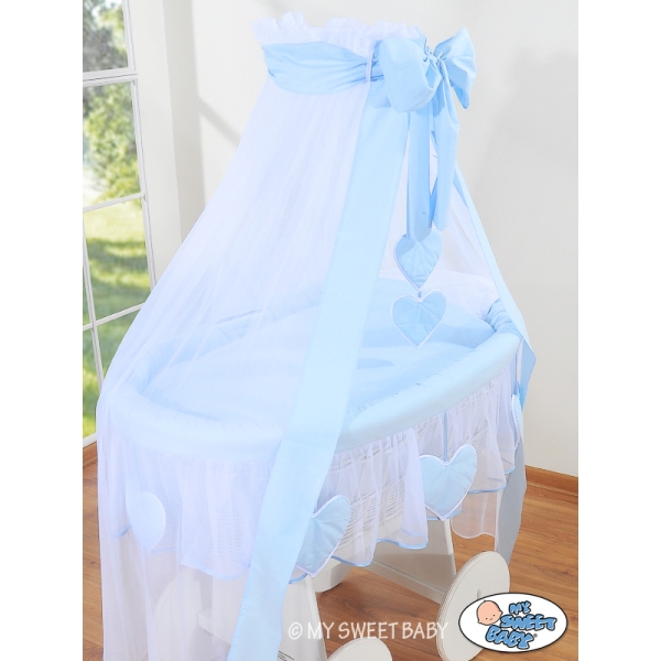 Set di Biancheria per Culla con Voile-Drappo 4 parti
