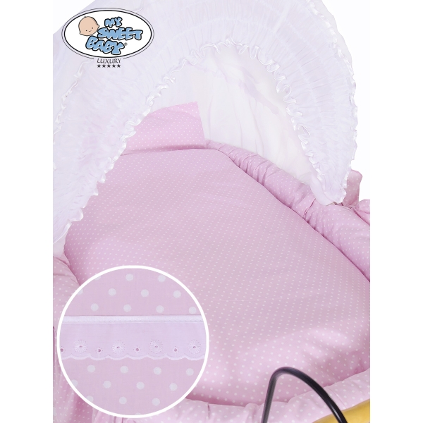 Set di Biancheria per Culla in Vimini 2 parti Jasmine