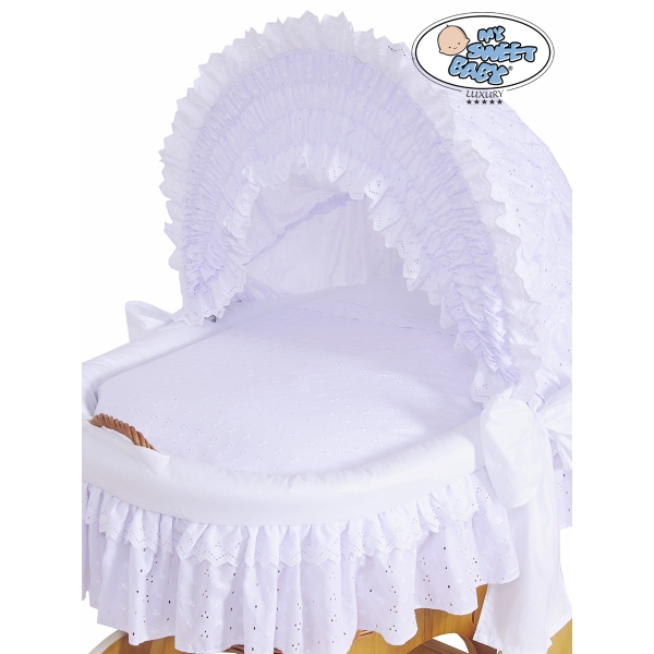 Set di Biancheria per Culla in Vimini 4 parti Carlotta