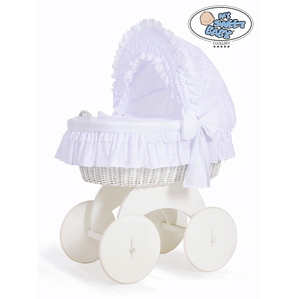 Set di Biancheria per Culla in Vimini 4 parti Carlotta