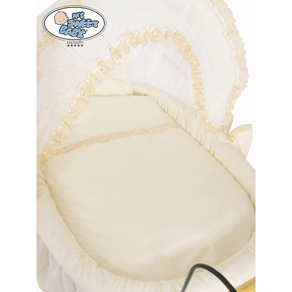 Set di Biancheria per Culla in Vimini 4 parti Elisa