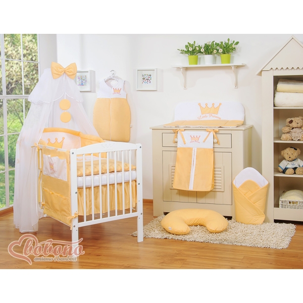 Set Lenzuolo per Neonato 5 parti Pesca Little Prince/Princess