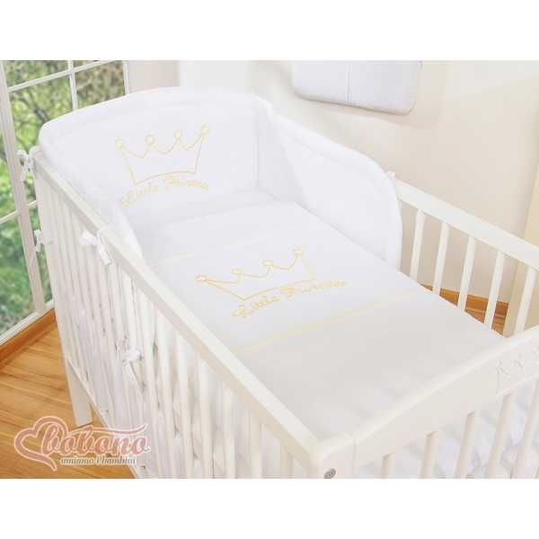 Set Lettino 3 parti Bianca Little Prince/Princess