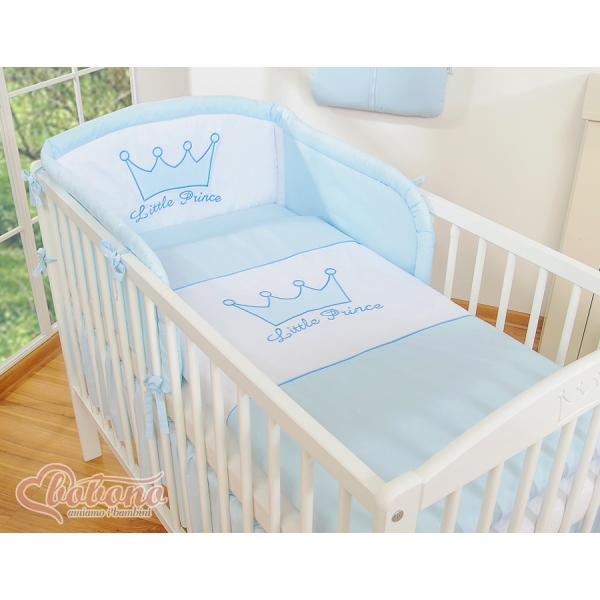 Set Lettino 3 parti Blu Little Prince/Princess