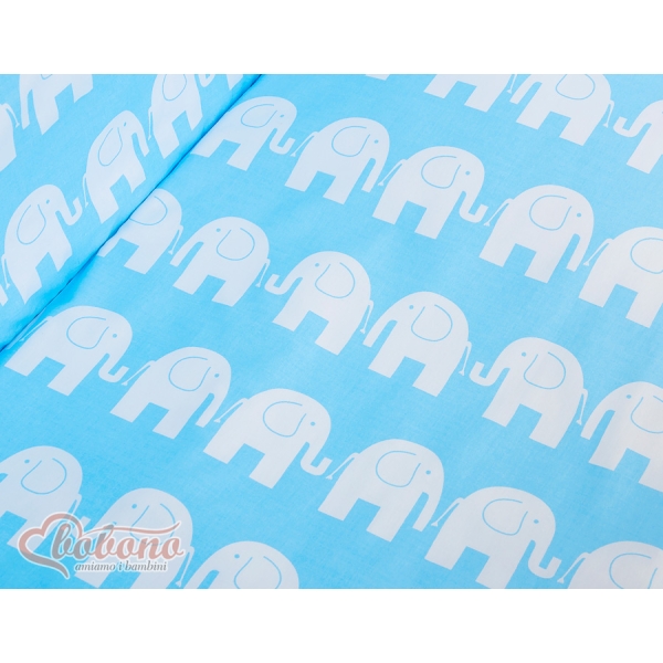 Set Lettino Aperto con Materassino e Biancheria Blu