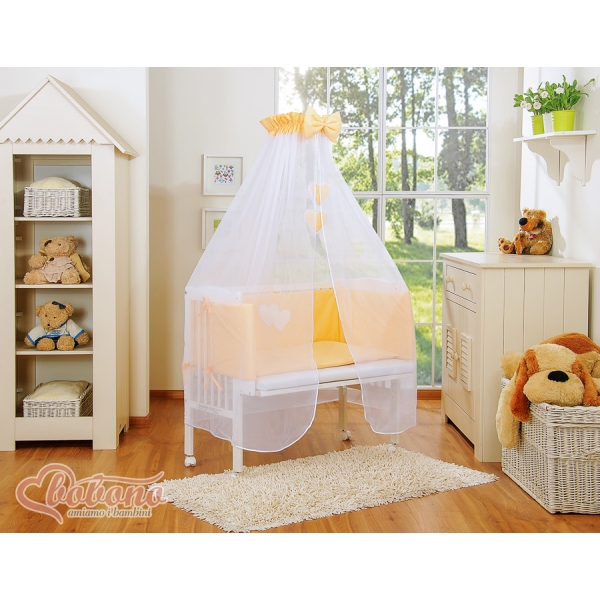 Set Lettino Aperto con Materassino e Biancheria Pesca Cuori