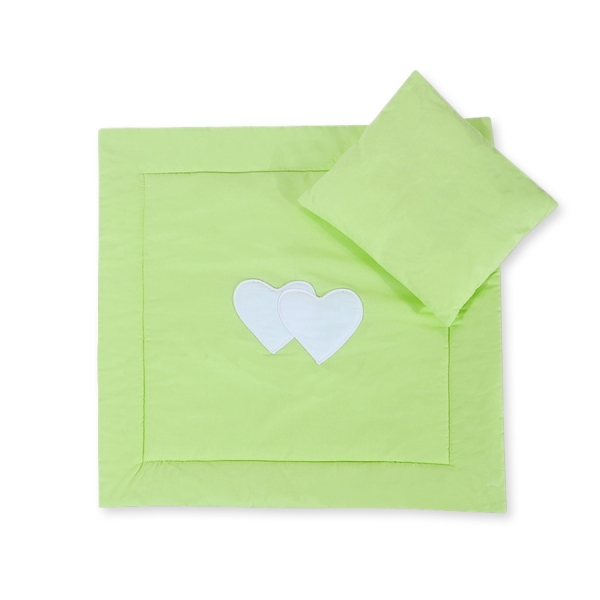 Set per Carrozzina 2 parti Verde Cuori