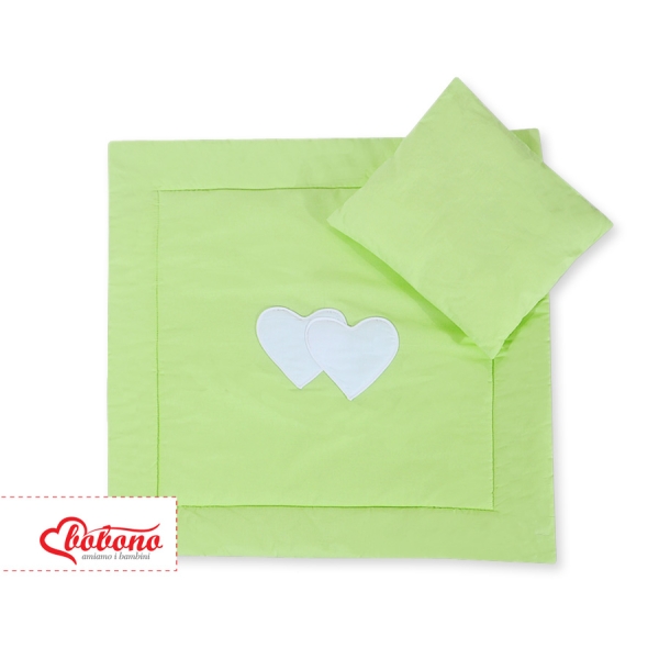 Set per Carrozzina 2 parti Verde Cuori