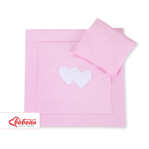 Set per Passeggino 2 parti Rosa Cuori