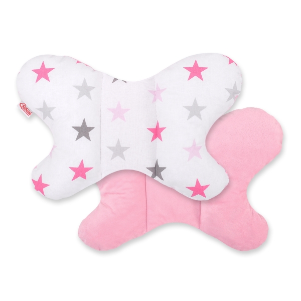 Sleepee Cuscino Anti Shock a Forma di Farfalla Rosa Stelle