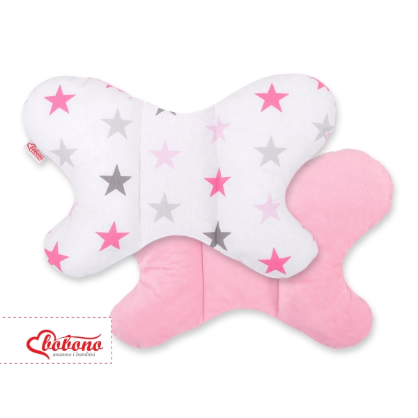 Sleepee Cuscino Anti Shock a Forma di Farfalla Rosa Stelle