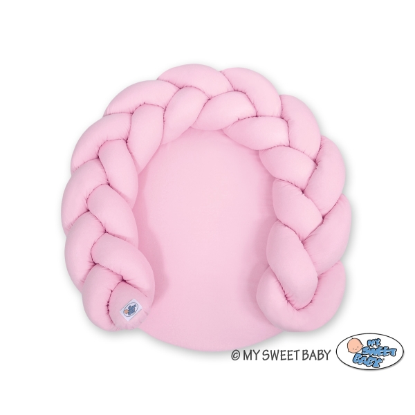 Tappetino da Gioco con Paracolpi Intrecciato Rosa