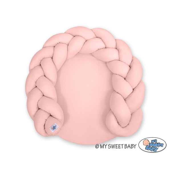 Tappetino da Gioco con Paracolpi Treccia Rosa Scuro