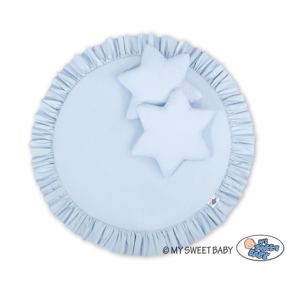 Tappetino Imbottito per i Giochi per Baldacchino Blu