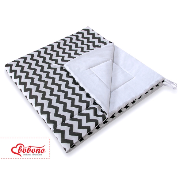Tappetino per Tenda Teepee Wigwam Nero Chevron