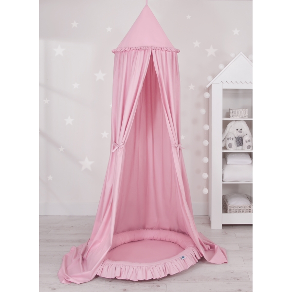 Tenda Baldacchino da Appendere con Nido Rosa per Ragazze