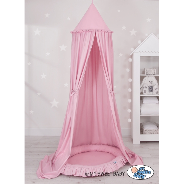 Tenda Baldacchino da Appendere con Nido Rosa per Ragazze